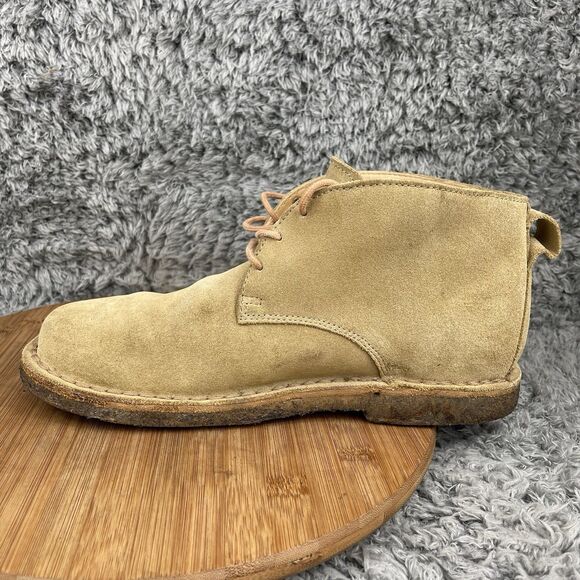 Clarks Chukka Ankle Leather Boots Suede Shoes Size 9.5 M Tan - Picture 6 of 10